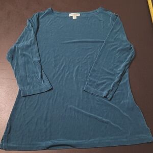 Coldwater Creek Travel Knit Tunic Top size 14-16 Large